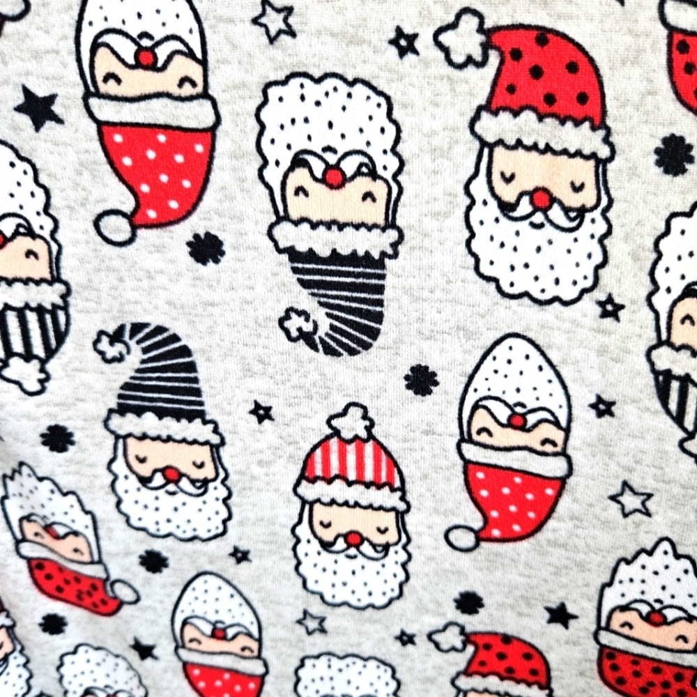 Women's Santa's Treasures Nightgown, Size Medium with Adorable Christmas Santas